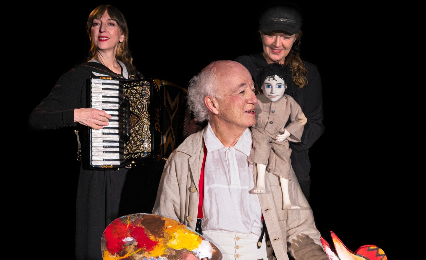 Lille Store Chagall medverkande Miriam Oldenburg, Manna af Klintberg och Annika Arnell