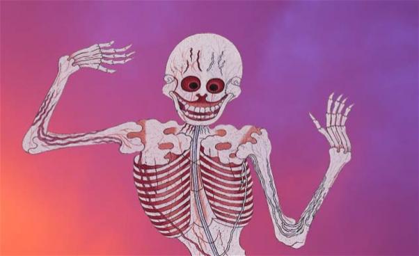Ett dansande skelett